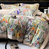 Floral Print 600TC Egyptian Cotton Bedding Duvet Cover Set | Yedwo